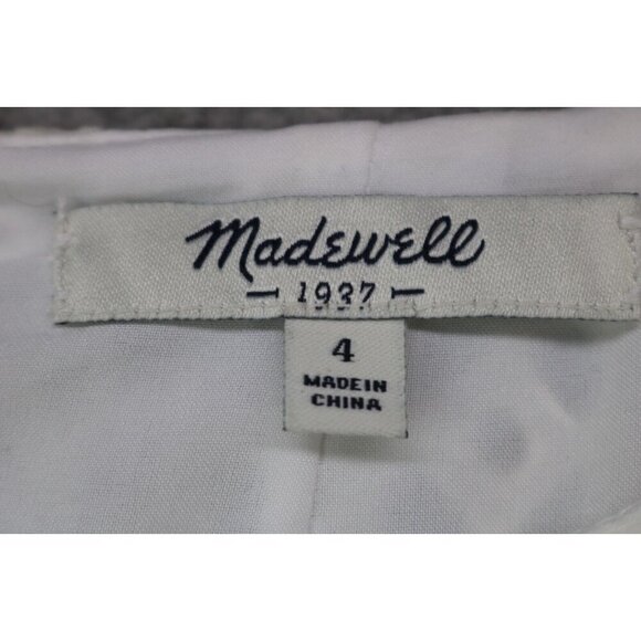 Madewell White Eyelet Dress-Size 4-Sleeveless-Lined-Pockets-Back Zip - Picture 4 of 10